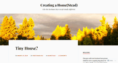 Desktop Screenshot of creatingahome.wordpress.com
