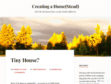 Tablet Screenshot of creatingahome.wordpress.com