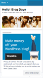Mobile Screenshot of helloblogdays.wordpress.com