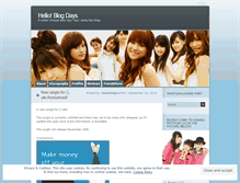 Tablet Screenshot of helloblogdays.wordpress.com