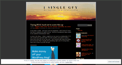 Desktop Screenshot of onesingleguy.wordpress.com