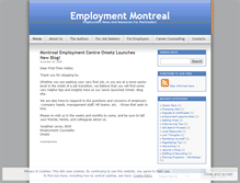 Tablet Screenshot of employmentmontreal.wordpress.com