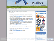 Tablet Screenshot of iwalker.wordpress.com