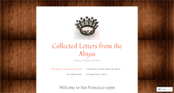 Desktop Screenshot of collectedlettersfromtheabyss.wordpress.com
