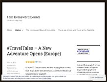 Tablet Screenshot of iamhomewardbound.wordpress.com