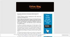 Desktop Screenshot of esthec.wordpress.com