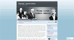 Desktop Screenshot of 3lives.wordpress.com
