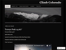 Tablet Screenshot of climbcolorado.wordpress.com