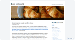 Desktop Screenshot of deuxcroissants.wordpress.com