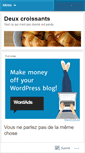 Mobile Screenshot of deuxcroissants.wordpress.com