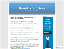 Tablet Screenshot of dehradunnews.wordpress.com