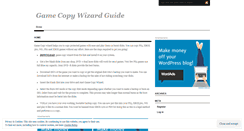 Desktop Screenshot of gamecopywiz.wordpress.com