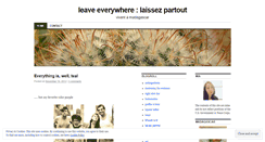 Desktop Screenshot of leaveeverywhere.wordpress.com