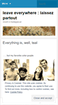 Mobile Screenshot of leaveeverywhere.wordpress.com