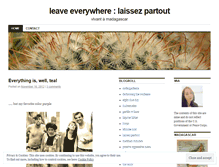 Tablet Screenshot of leaveeverywhere.wordpress.com