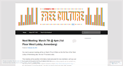 Desktop Screenshot of freecultureusc.wordpress.com