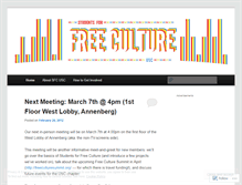 Tablet Screenshot of freecultureusc.wordpress.com