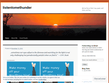 Tablet Screenshot of listentomethunder.wordpress.com