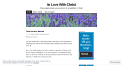 Desktop Screenshot of inlovewithchrist.wordpress.com