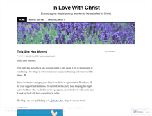 Tablet Screenshot of inlovewithchrist.wordpress.com