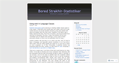 Desktop Screenshot of boredstrakhirstatistiker.wordpress.com