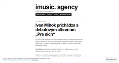 Desktop Screenshot of imusicagency.wordpress.com