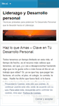 Mobile Screenshot of liderazgoydesarrollopersonal.wordpress.com