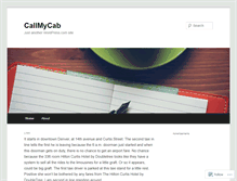 Tablet Screenshot of callmycab.wordpress.com