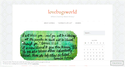 Desktop Screenshot of lovebugsworld.wordpress.com