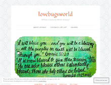 Tablet Screenshot of lovebugsworld.wordpress.com