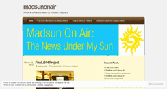 Desktop Screenshot of madsunonair.wordpress.com