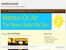 Tablet Screenshot of madsunonair.wordpress.com