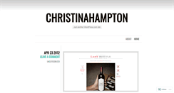 Desktop Screenshot of christinahampton.wordpress.com