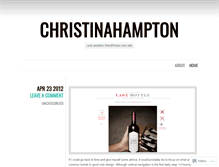 Tablet Screenshot of christinahampton.wordpress.com