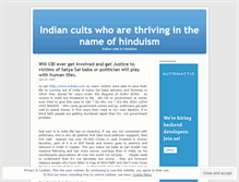 Tablet Screenshot of indiancults.wordpress.com