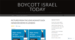 Desktop Screenshot of boycottisraeltoday.wordpress.com