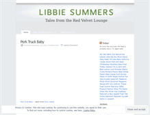 Tablet Screenshot of libbiesummers.wordpress.com