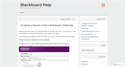 Desktop Screenshot of blackboardhelp.wordpress.com