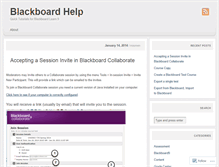 Tablet Screenshot of blackboardhelp.wordpress.com