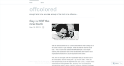 Desktop Screenshot of offcolored.wordpress.com