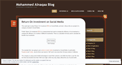 Desktop Screenshot of mohammedalnaqaa.wordpress.com