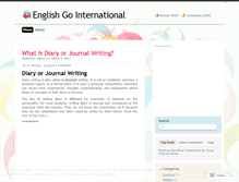 Tablet Screenshot of englishgointernational.wordpress.com