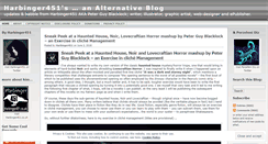Desktop Screenshot of harbinger451.wordpress.com