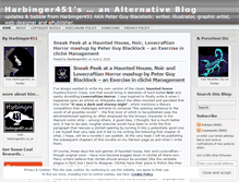 Tablet Screenshot of harbinger451.wordpress.com