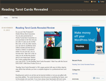 Tablet Screenshot of blogreadingtarotcards.wordpress.com