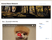 Tablet Screenshot of animalnewsnetwork.wordpress.com