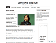 Tablet Screenshot of bernicehune.wordpress.com