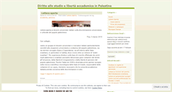Desktop Screenshot of dirittostudiopalestina.wordpress.com