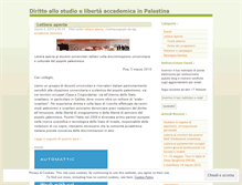 Tablet Screenshot of dirittostudiopalestina.wordpress.com