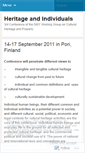 Mobile Screenshot of heritageandindividuals.wordpress.com